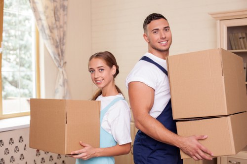 Van packed with furniture for moving